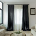 Draperie de Catifea Premium Blackout 100% Gri