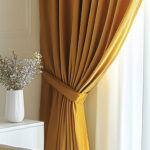 Draperie de Catifea Premium Blackout 100% Muştar - imagine 2