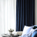 Draperie de Catifea Premium Blackout 100% Albastru - imagine 2