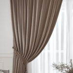 Draperie de Catifea Premium Blackout 100% Maro - imagine 2