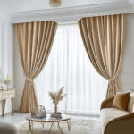 Draperie de Catifea Premium Blackout 100% Bej Deschis