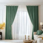 Draperie de Catifea Premium Blackout 100% Verde Menta