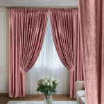Draperie de Catifea Texturata Tokyo Blackout 80% Rose