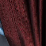 Draperie de Catifea Texturata Tokyo Blackout 80% Rosu Burgundy - imagine 3