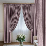 Draperie de Catifea Texturata Tokyo Blackout 80% Lila