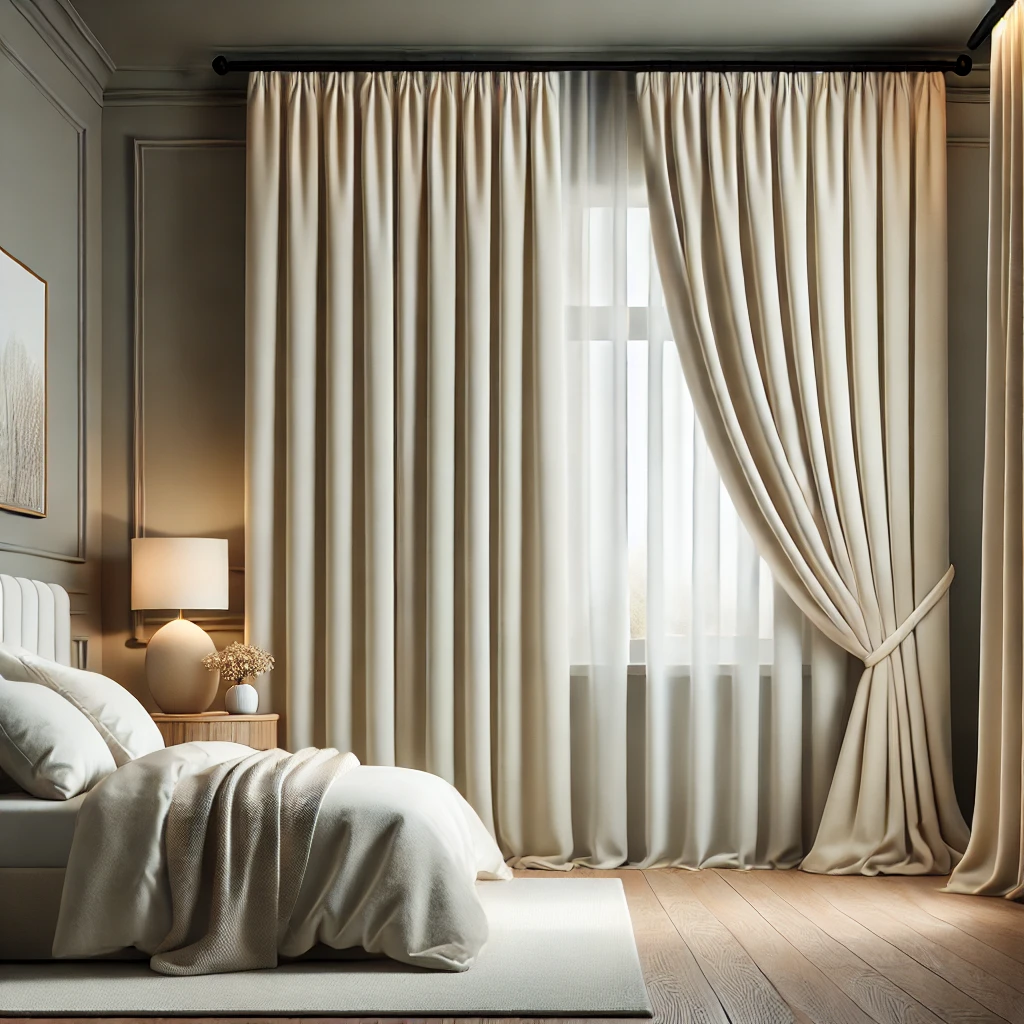 sak02.webp Draperie de Catifea Elite Blackout 100% Crem - imagine 1