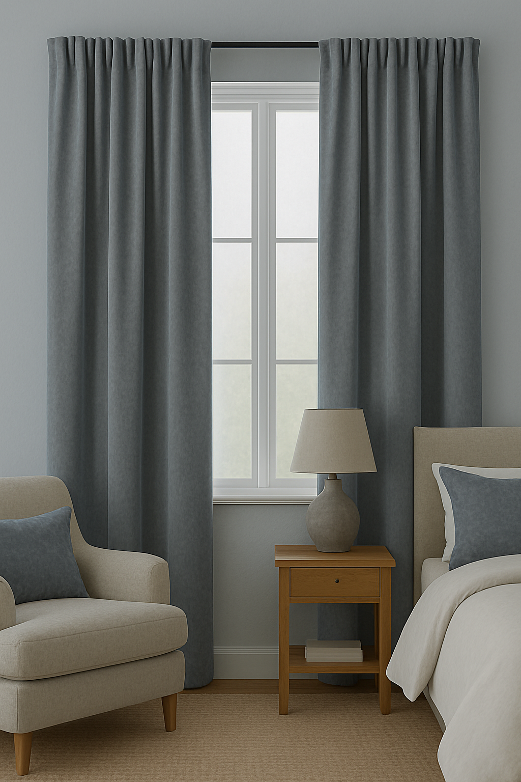 sak15.png Draperie de Catifea Elite Blackout 100% Gri - imagine 1