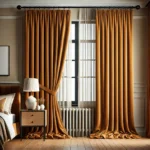 Draperie de Catifea Elite Blackout 100% Mustar