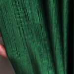 Draperie de Catifea Texturata Tokyo Blackout 80% Verde Smarald - imagine 2