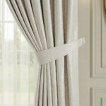 Draperie Lucioasa  de Textura Groasa  Blackout 100% Crem Bej - imagine 2