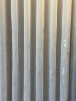 Perdea Matase Sintetica Alba cu Insertii Aurii ,,Brasov" - imagine 2