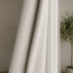 Draperie de Textura Groasa 100% Blackout Lazio  Crem - imagine 2