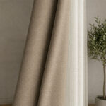 Draperie de Textura Groasa 100% Blackout Lazio  Bej-Nisipiu - imagine 2
