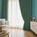 Draperie de Textura 100% Blackout Lazio  Verde Menta