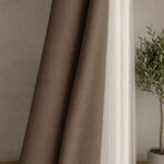 Draperie de Textura 100% Blackout Lazio  Maro - imagine 2