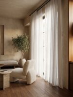 Perdea Ivory din Inisor  cu Model - imagine 2
