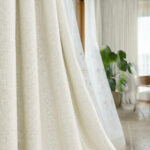 Draperie Cu Textura de In  Blackout 100% Sao Paulo Ivory - imagine 2