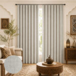 Draperie Cu Textura de In  Blackout 100% Sao Paulo Crem-Bej