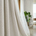 Draperie Cu Textura de In  Blackout 100% Sao Paulo Crem-Bej - imagine 2