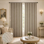 Draperie Cu Textura de In  Blackout 100% Sao Paulo Maro-Deschis