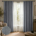 Draperie Cu Textura de In  Blackout 100% Sao Paulo Gri