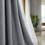 Draperie Cu Textura de In  Blackout 100% Sao Paulo Gri - imagine 2