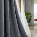 Draperie Cu Textura de In  Blackout 100% Sao Paulo Gri-Bej - imagine 2