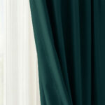 Draperie de Textura Groasa Yemen 80% Blackout Turkuaz - imagine 2