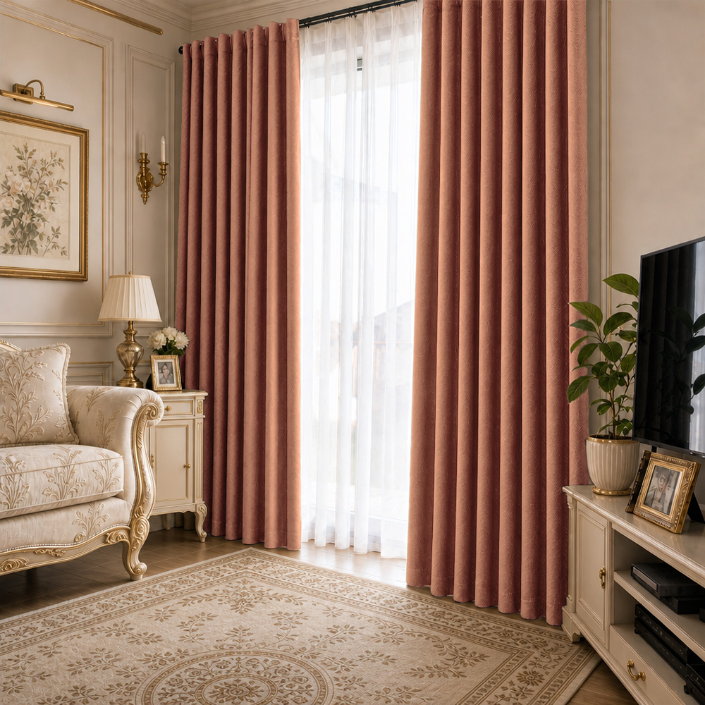 20 Draperie cu Textura Somon 14202 - imagine 1