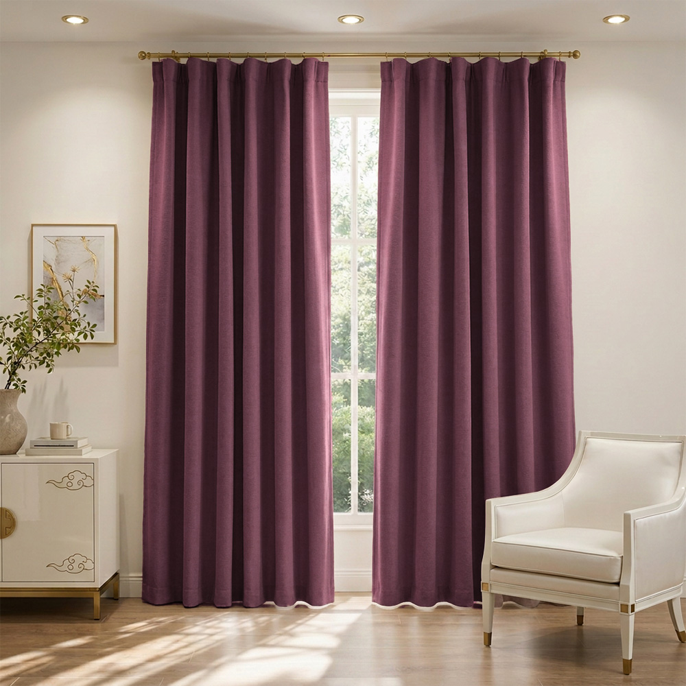 23 Draperie cu Textura Safari Roz-Lila 3731 - imagine 1