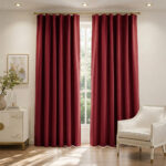 Draperie cu Textura Petek Rosu 14202