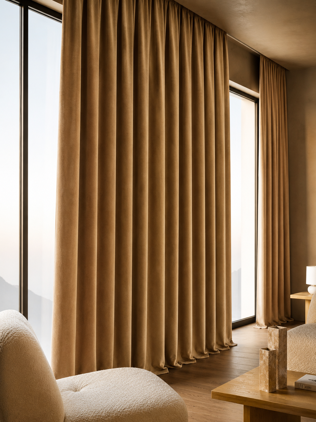 3704_2 Draperie cu Textura Petek Bej Cappuccino 14202 - imagine 1