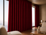 Draperie cu Textura Petek Rosu 14202