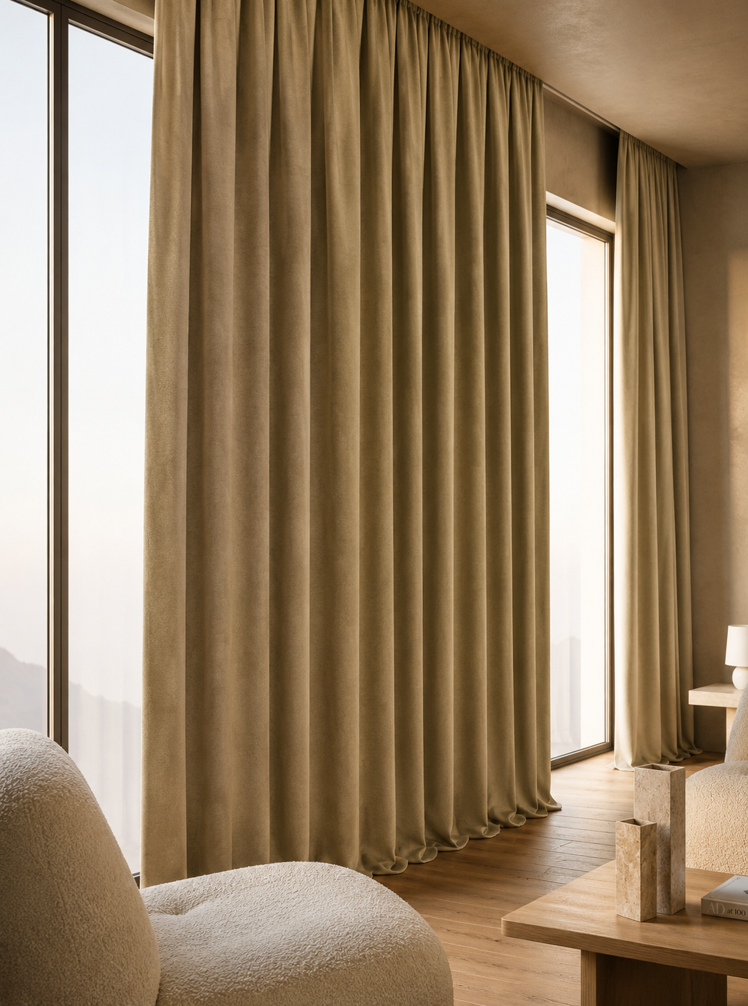 3712-2 Draperie cu Textura Petek Bej 14202 - imagine 1