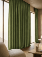 Draperie cu Textura Verde Kaki 14202