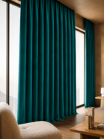 Draperie cu Textura Petek Turcoaz Deschis 14202