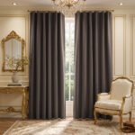 Draperie cu Textura Safari Gri Inchis 3758