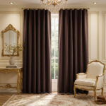 Draperie cu Textura Safari Maro Inchis 3705