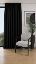 Draperie cu Textura Safari Negru 3720