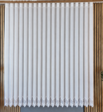 Perdea  Cristal Alba  cu Broderie Jos BRD-6968-72/03 - imagine 2