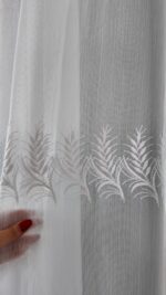 Perdea  cu  Broderie  Eleganta Alba 80877 - imagine 4