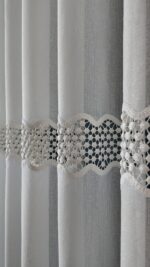 Perdea Cristal  cu  Broderie Alba GPR-012-07 - imagine 3