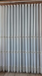Perdea Cristal  cu  Broderie Alba GPR-012-07 - imagine 5