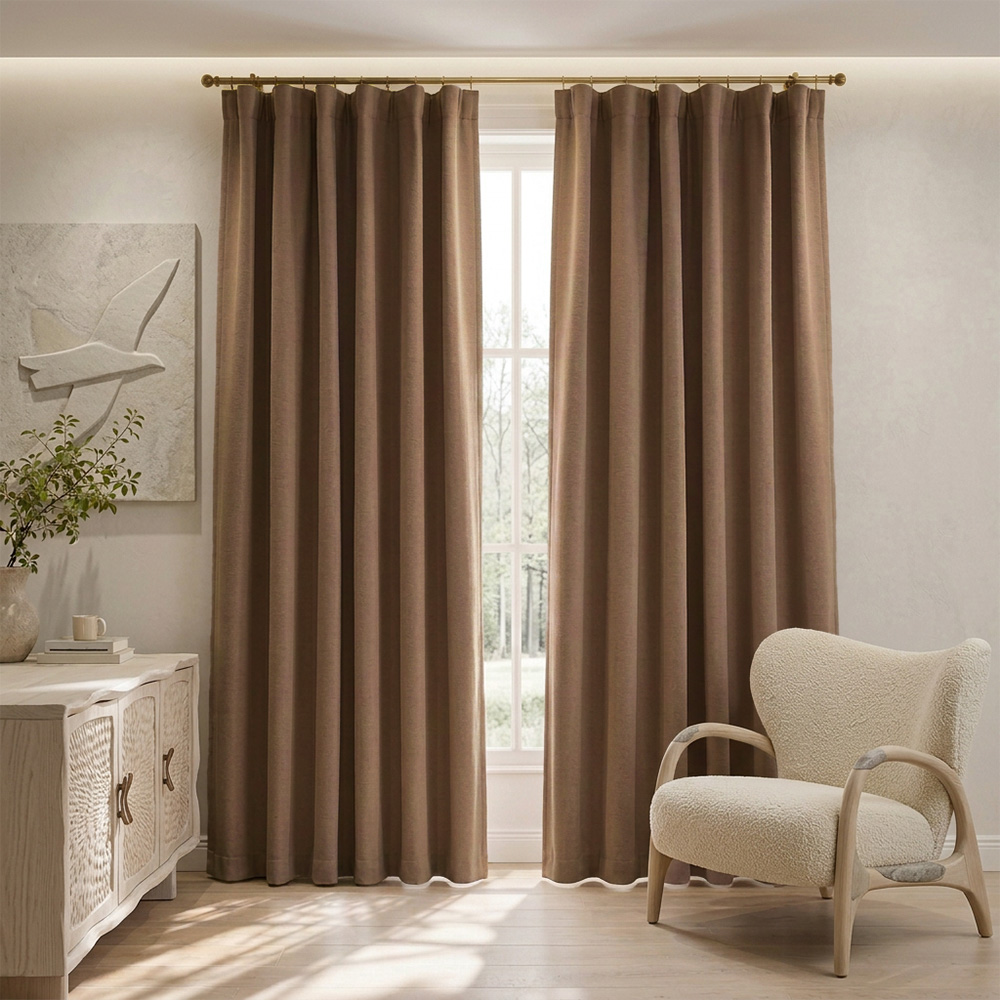 46 Draperie cu Textura Petek Bej -Cappuccino 3756 - imagine 1