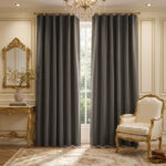 Draperie cu Textura Petek Gri 3783
