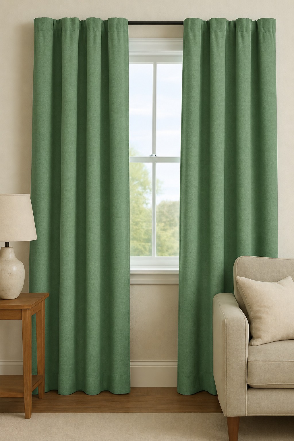 WhatsApp Image 2026-09-07 at 11.53.49 (1) Draperie Uni Diamond Blackout 90% Verde - imagine 1