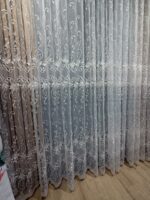 Perdea Stamina cu  Broderie din Tulle Crem