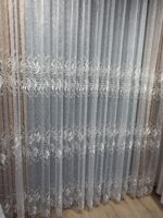 Perdea  cu  Broderie din Tulle Crem 12034