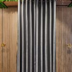Draperie Lucioasa Uni Gri cu Blackout 90% - imagine 2