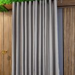 Draperie Uni Soft Gri Deschis - imagine 2